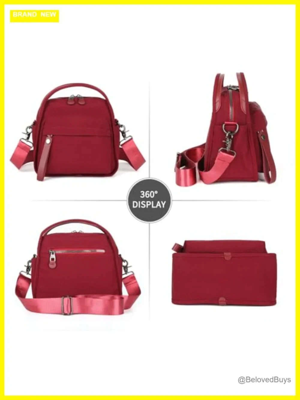 Nylon Crossbody Bag for Women Commute Underarm Shoulder Tote Purse